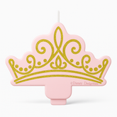 Glitter Princess Crown Birthday Candle